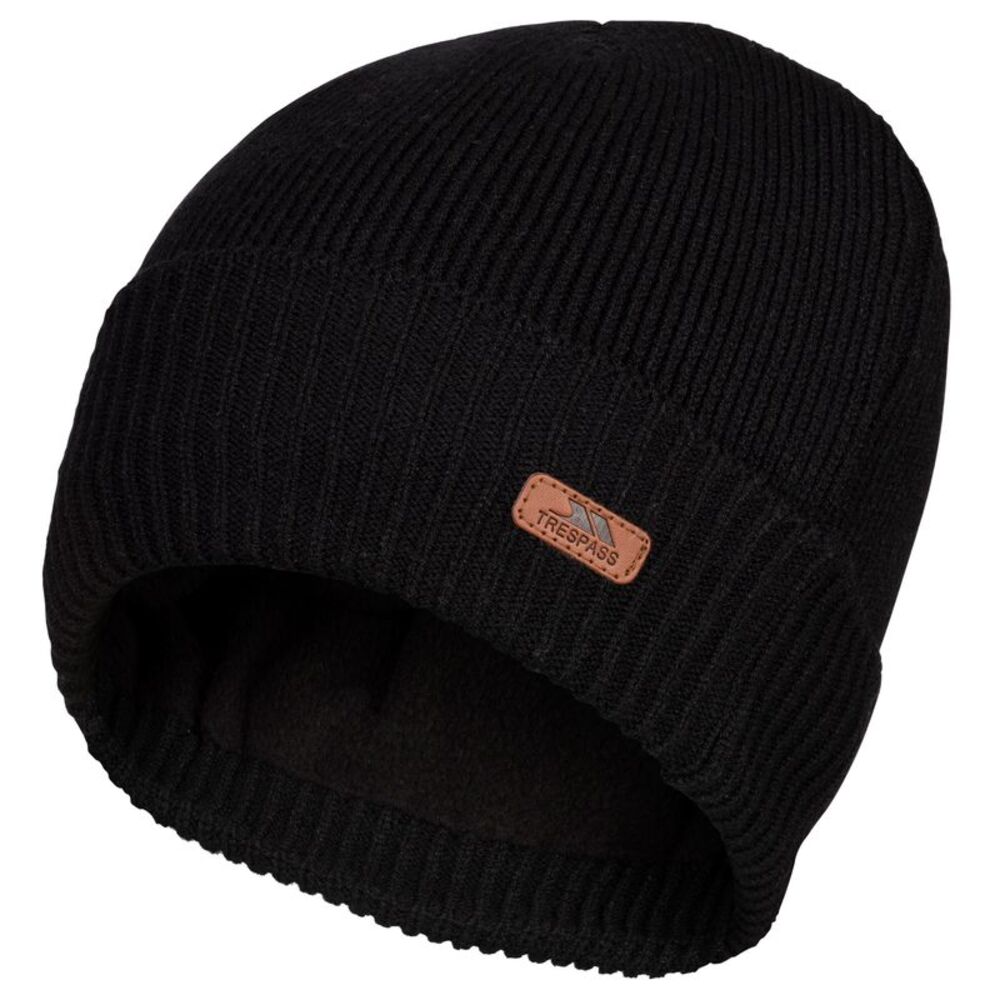 Trespass Unisex Adult Chuck Waterproof Beanie / Black